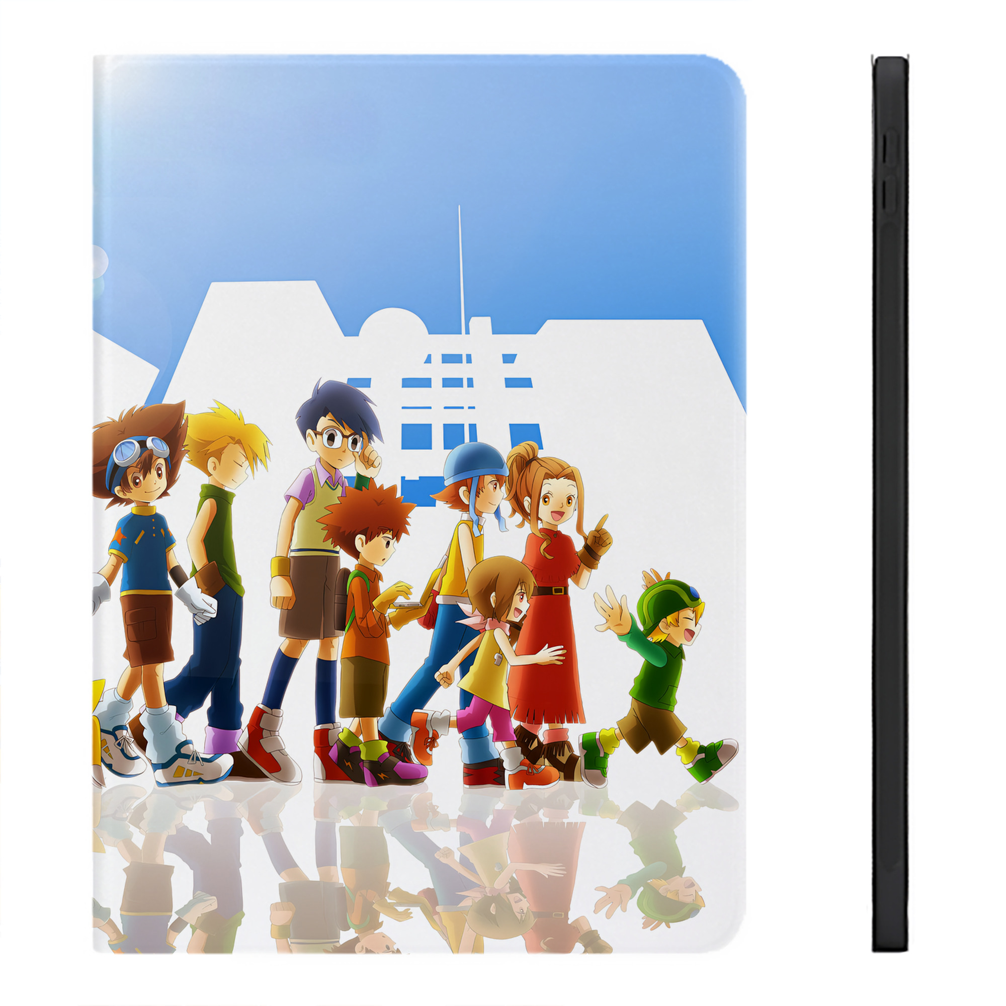 （画像用） Digimon デジタルモンスター/デジモン IPadケース ペンホルダー付き ブックスタイルデザイン
